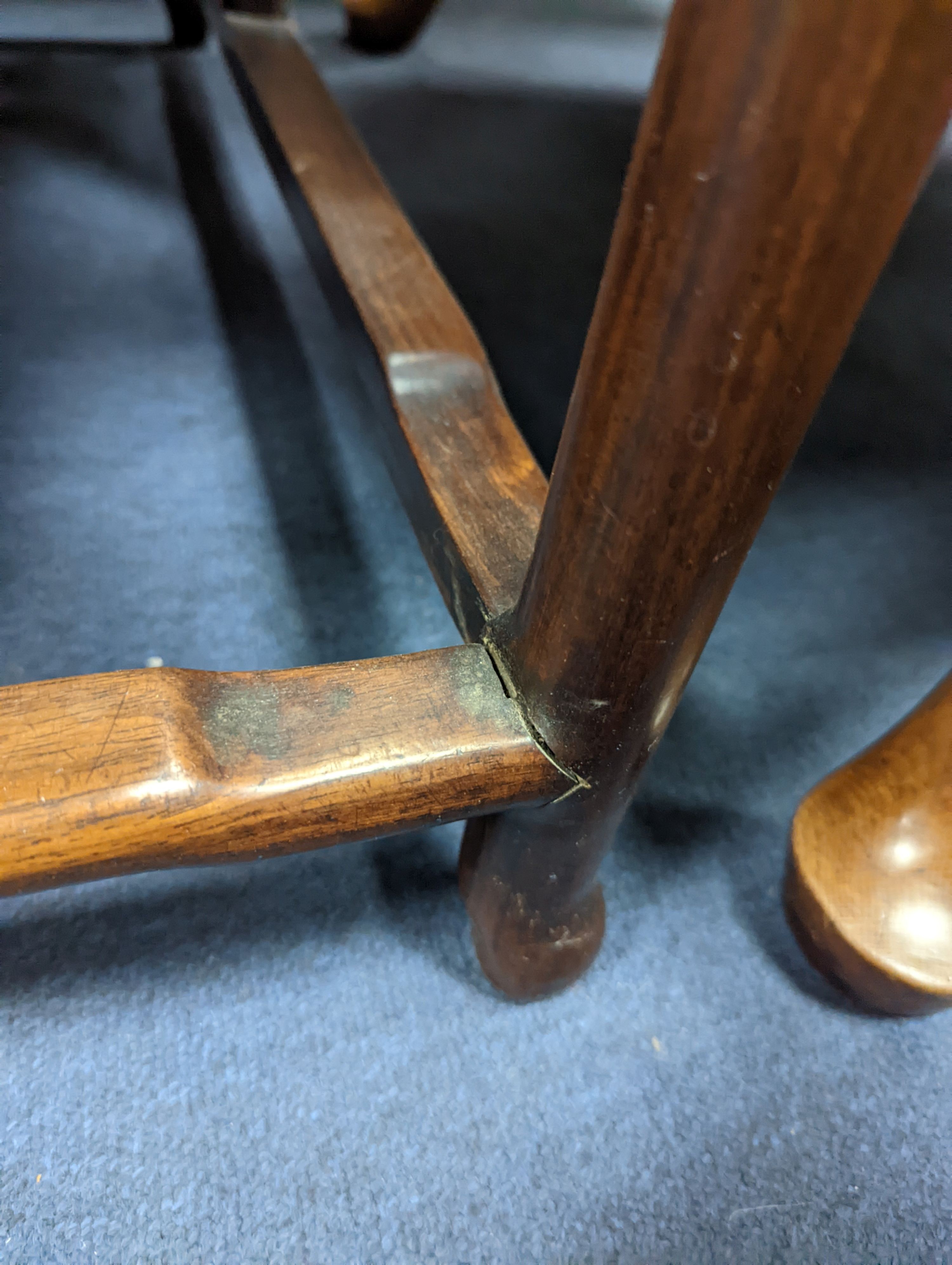 A Chinese hardwood two tier table, width 80cm, depth 38cm, height 80cm